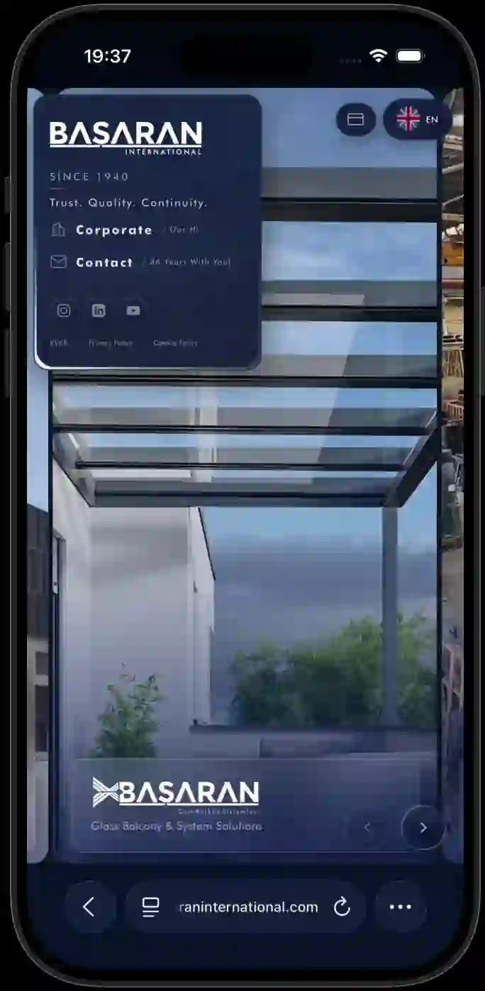 Başaran International Corporate Web Design